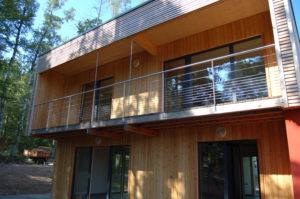 garde corps tout inox pour balcon avec câble