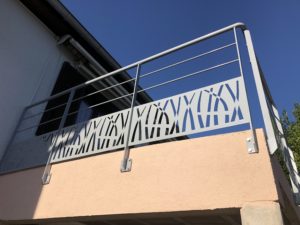 Garde corps de balcon personnalisé