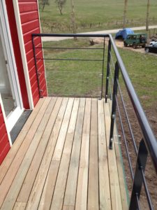 Garde corps pour balcon bois