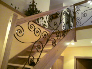 Remplissage garde corps avec volute acier