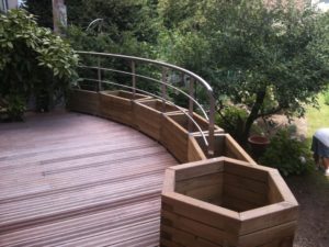 Garde corps extérieur cintré